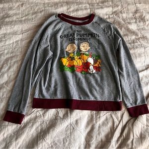 Mighty Fine Peanuts The Great Pumpkin Charlie Brown Swatshirt